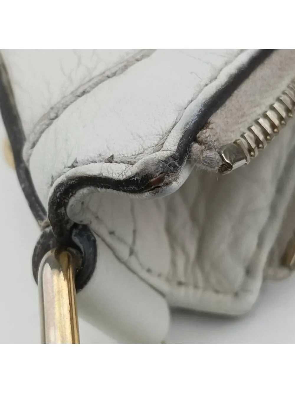 Gucci Heritage Horsebit Hobo White Leather